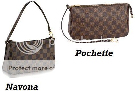 Compare the Louis Vuitton Pochette Accessories with the Navona