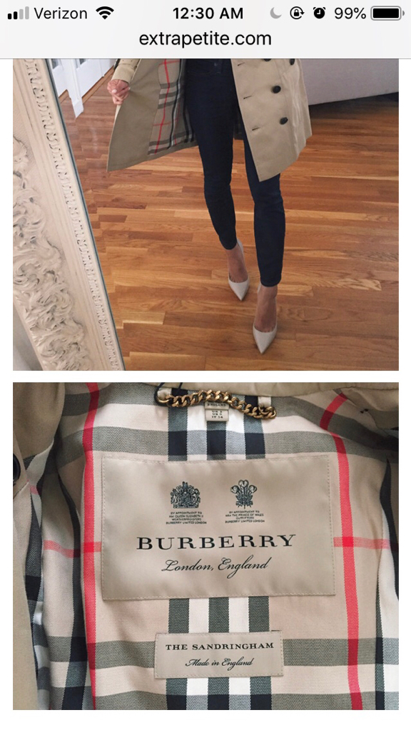 Burberry Heritage Trenchcoat Sizing | PurseForum