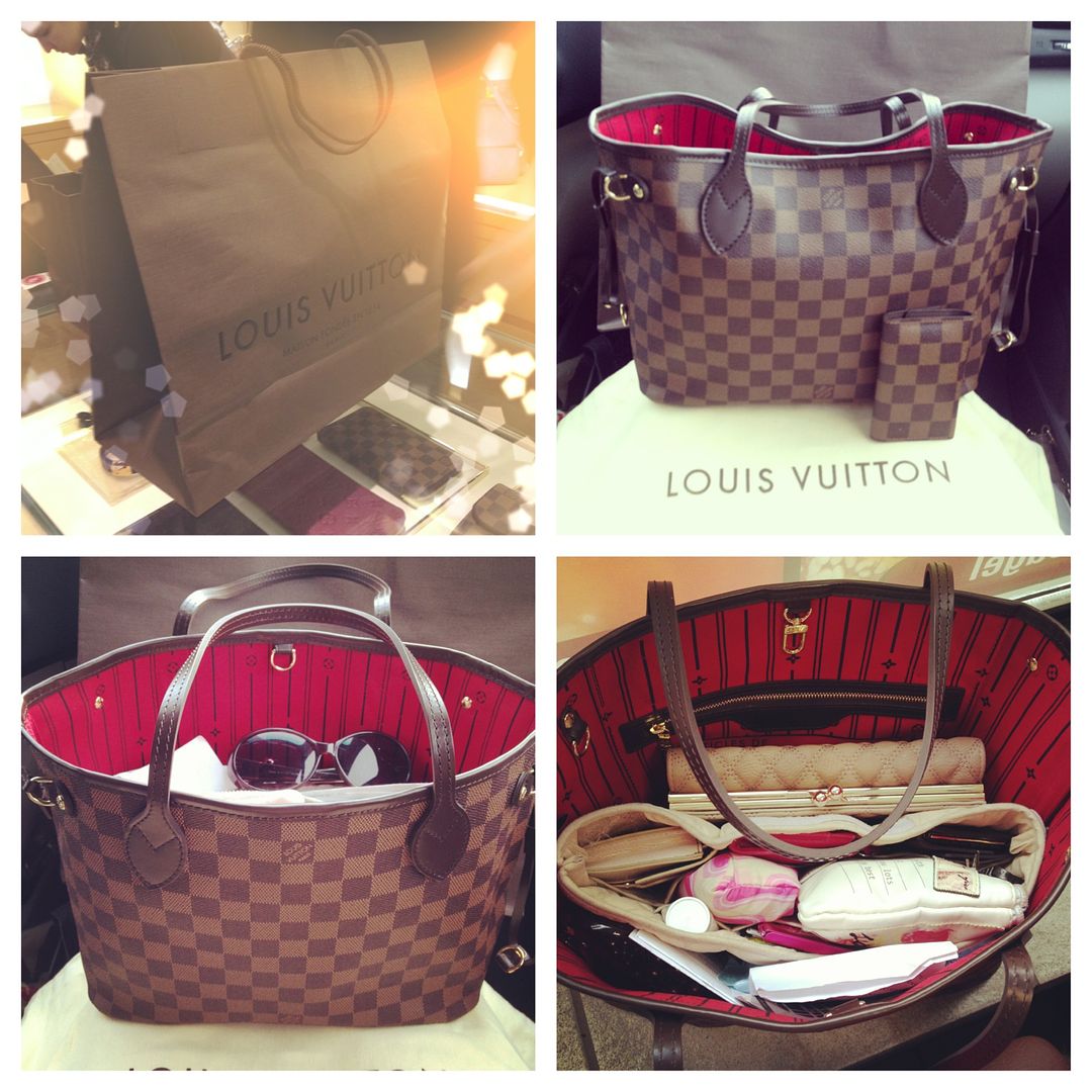 My Louis Vuitton Neverfull PM in Damier Ebene is a great bag for