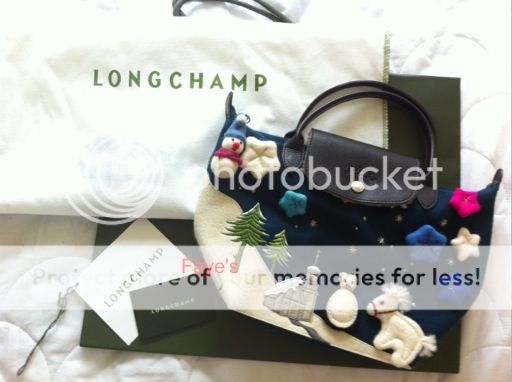 Longchamp Limited Edition Eiffel Tower (Le Pliage short handle)