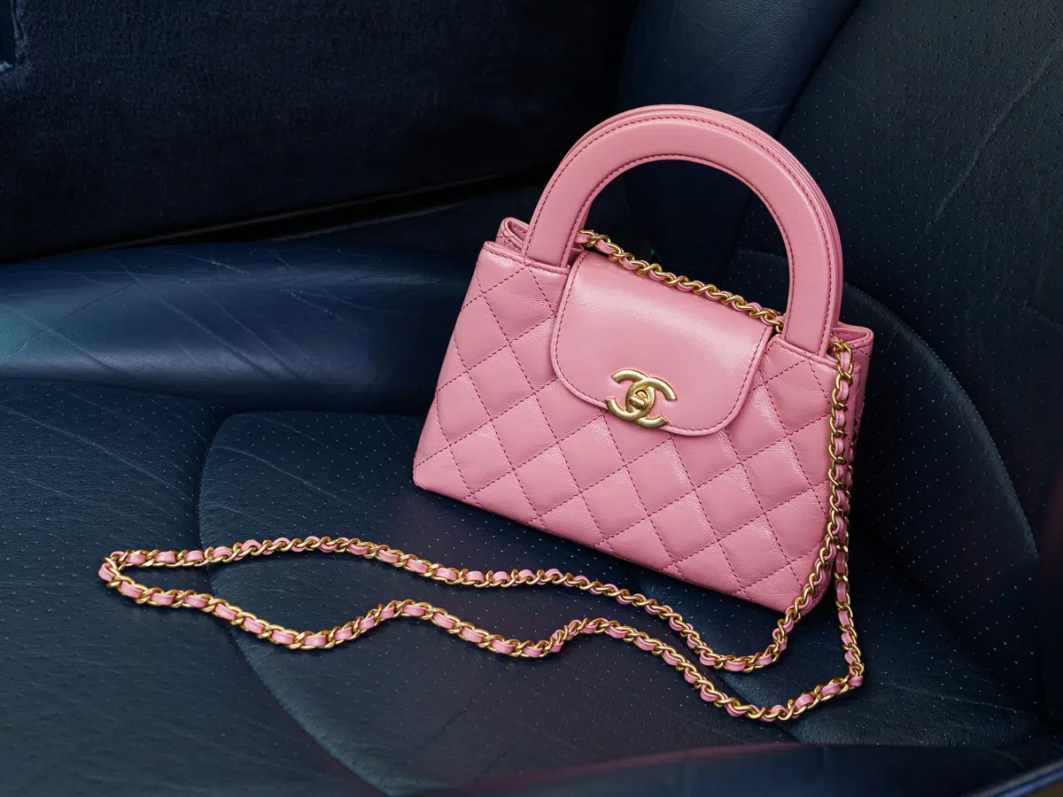 Chanel Black and Pink Shearling Coco Neige Tote by Ann's Fabulous Finds