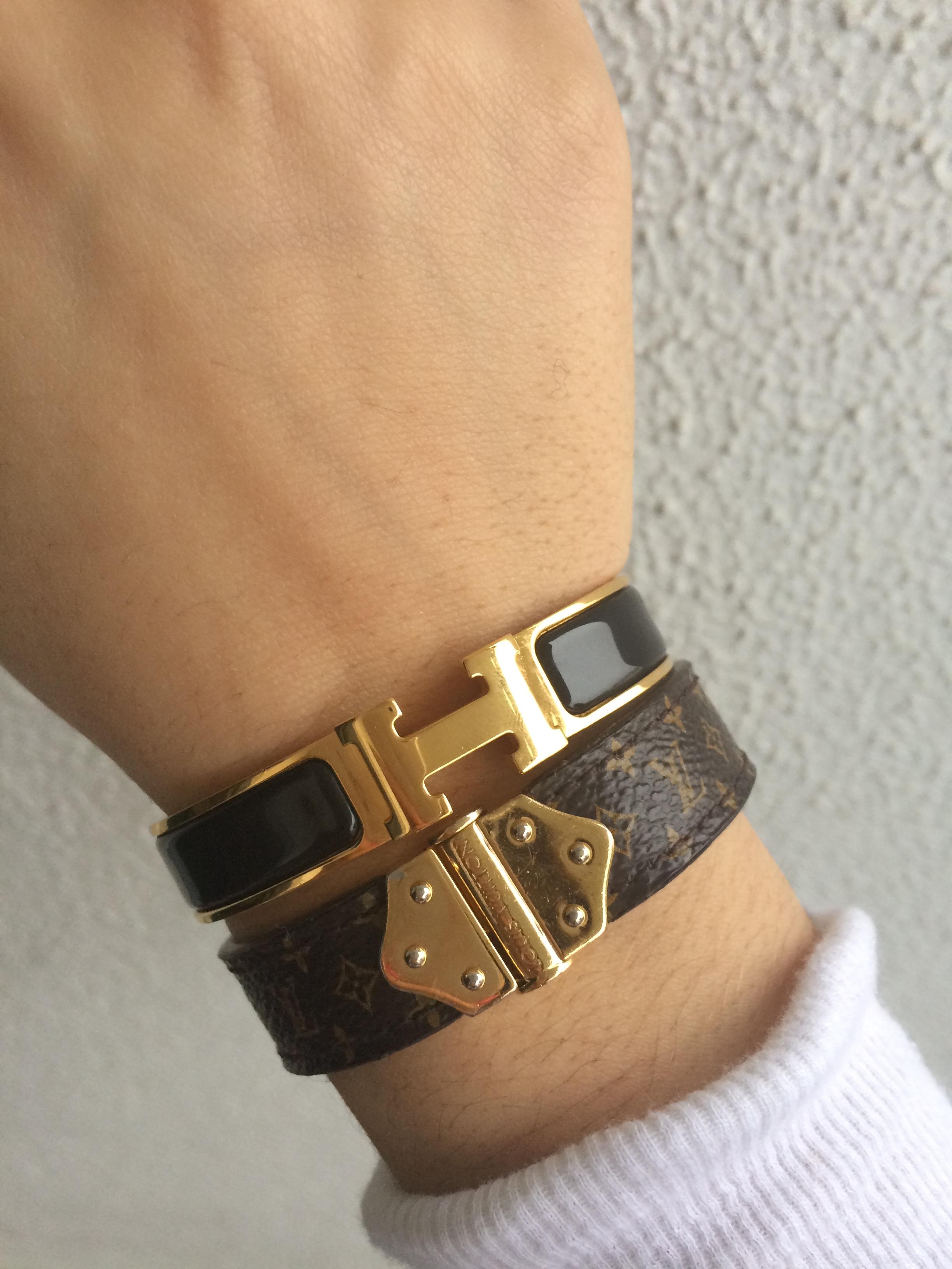 Louis Vuitton Nano Monogram Bracelet - Size 19