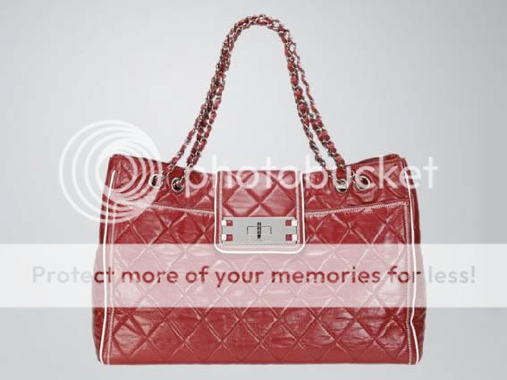 tas shoulder-bag Chanel Mademoiselle Bowling Bag Red #14 Shoulder Bag