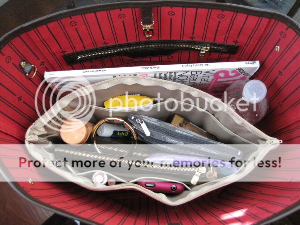 Tote Bag Organizer For Louis Vuitton Neverfull MM Bag with Zipper Top  Closure