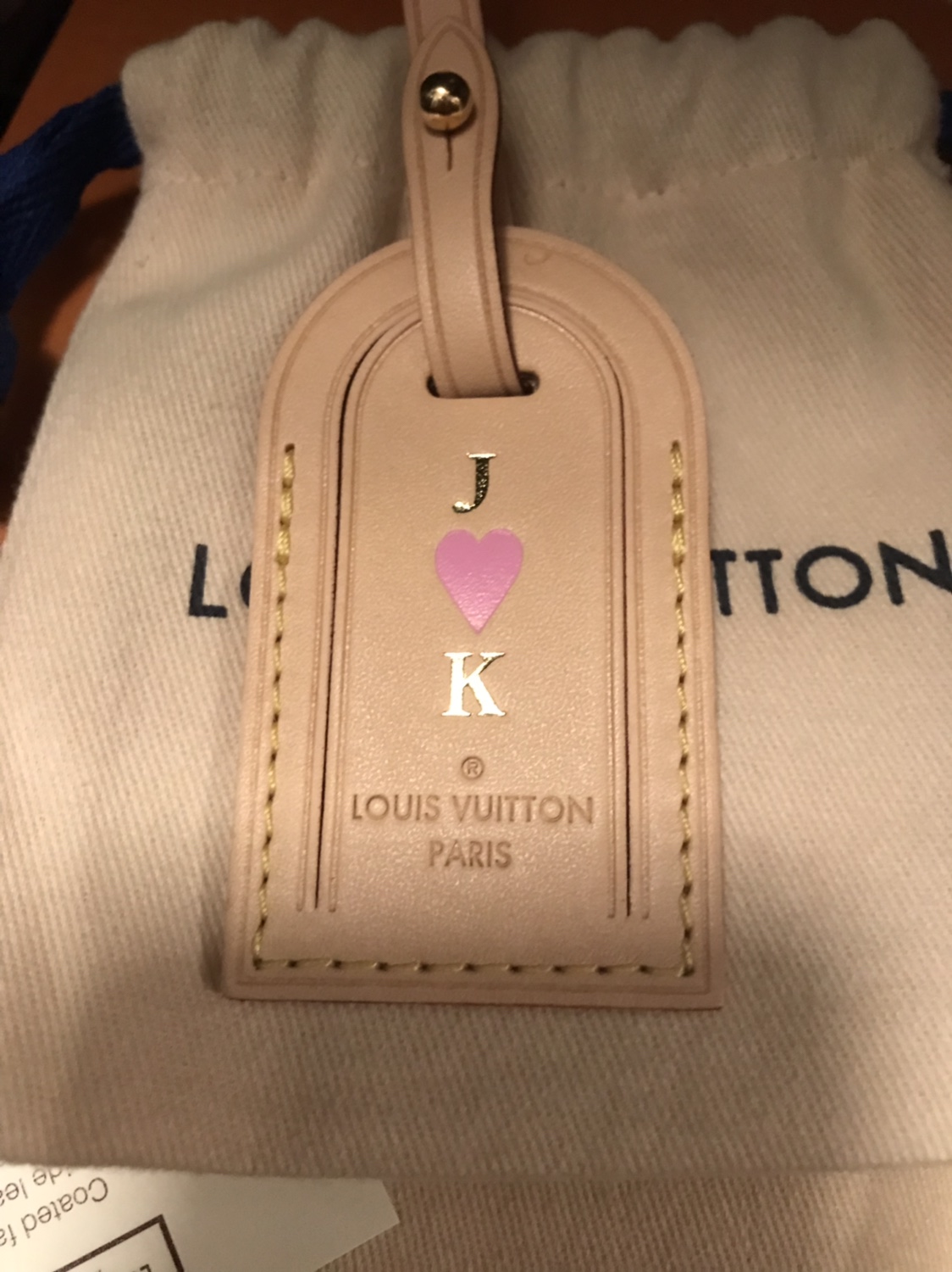 Louis Vuitton LV luggage tags limited edition hotstamp