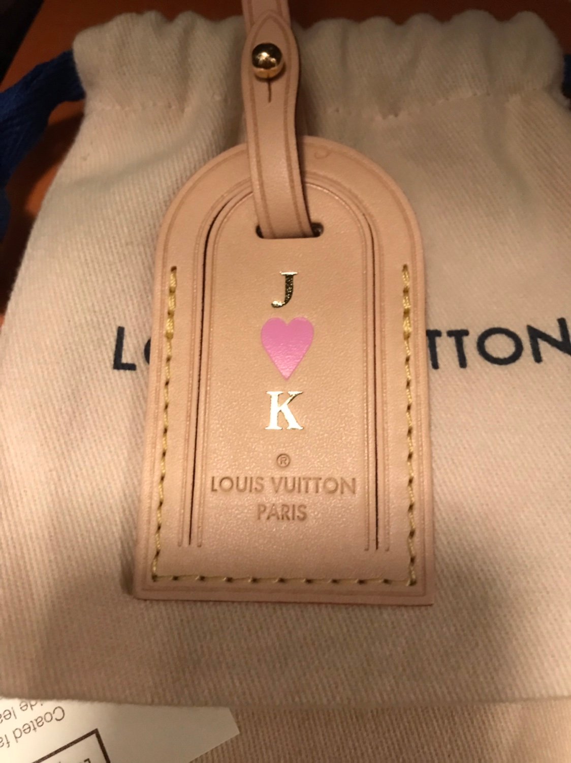 Louis Vuitton Fuchsia Hot Stamping - Luggage Tag Keepall 50 