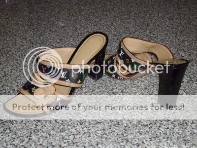 Louis Vuitton Authenticated Leather Mules