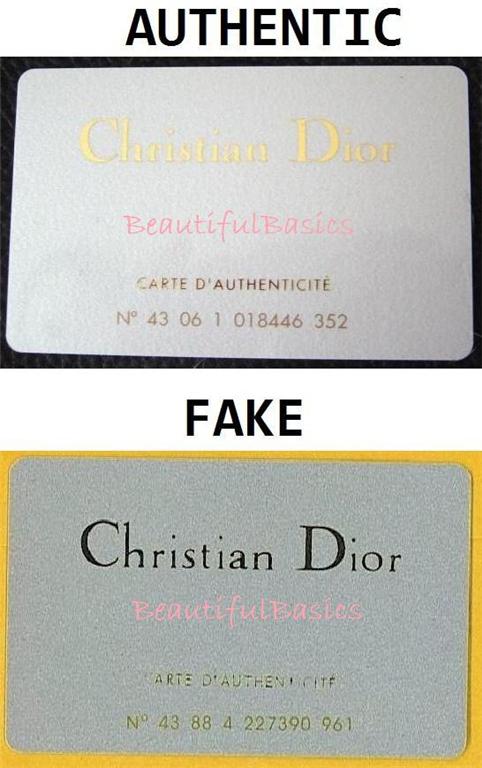 Gold-lettered authenticity cards?